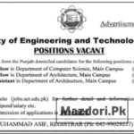 University of Engineering and Technology UET Lahore Jobs 2022-23 
