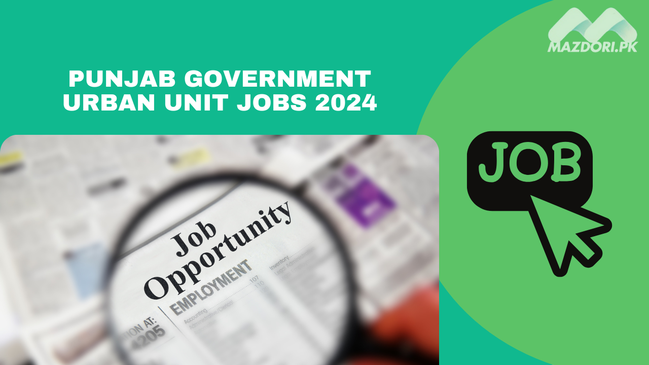 Punjab Government Urban Unit Jobs 2024