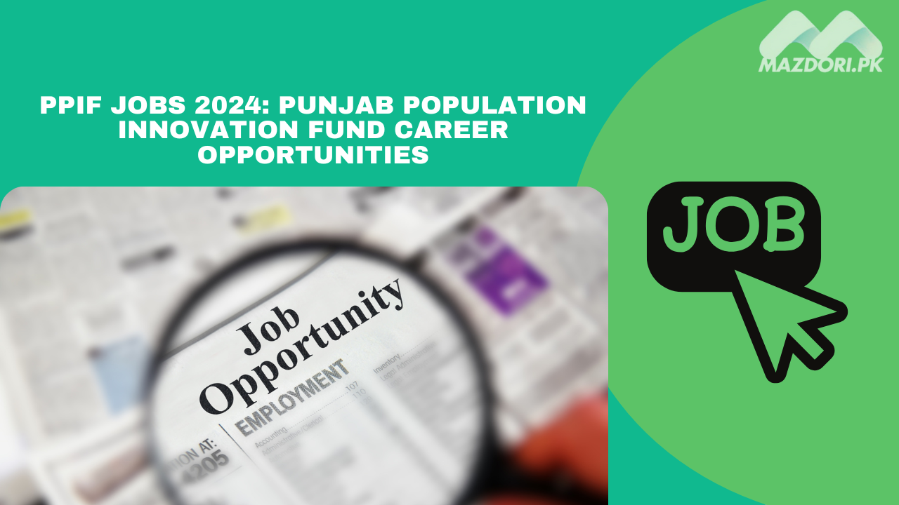 PPIF Jobs 2024: Punjab Population Innovation Fund Career Opportunities