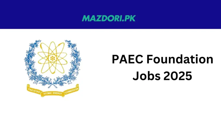 PAEC Foundation Jobs 2025