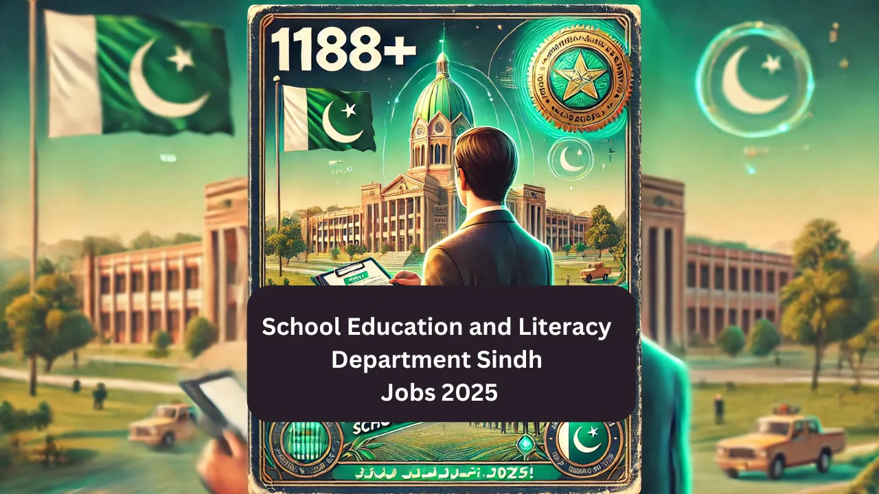 School Education and Literacy Department Sindh Jobs 2025