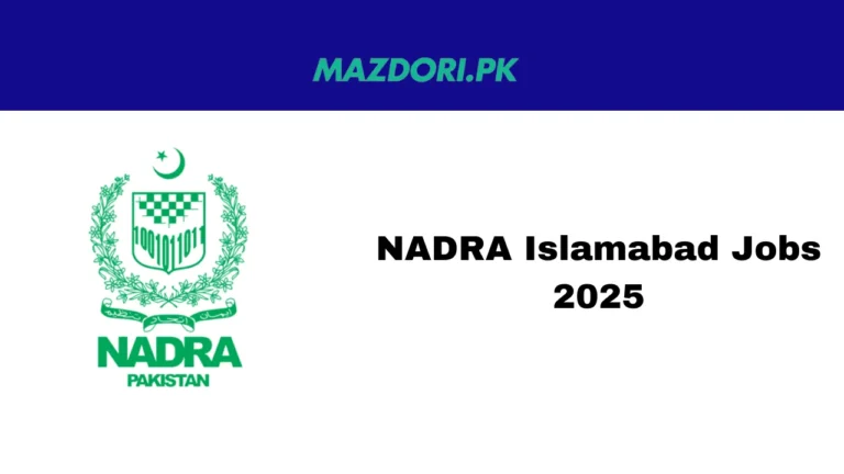 NADRA Islamabad Jobs 2025