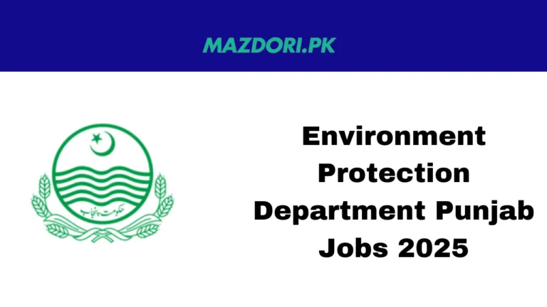 Environment Protection Department Punjab Jobs 2025