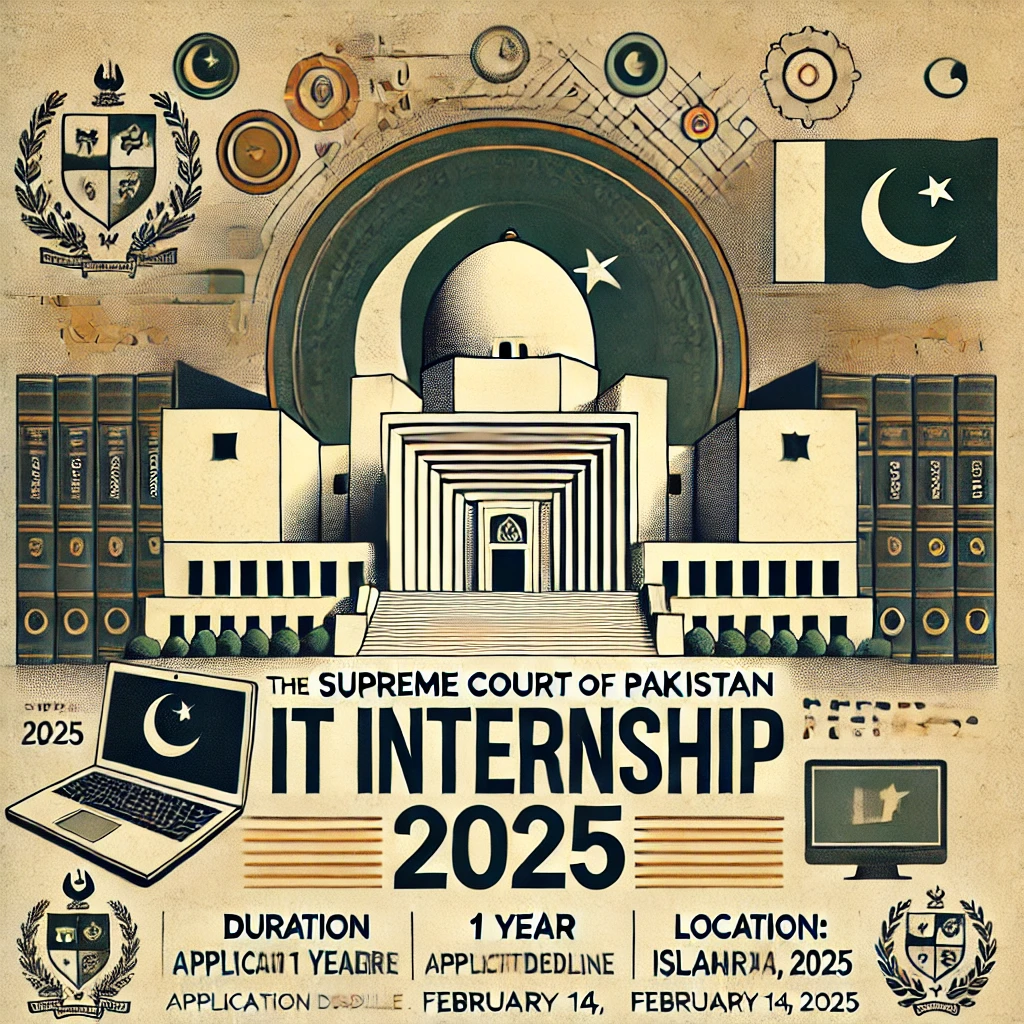 Supreme Court of Pakistan IT Internships 2025