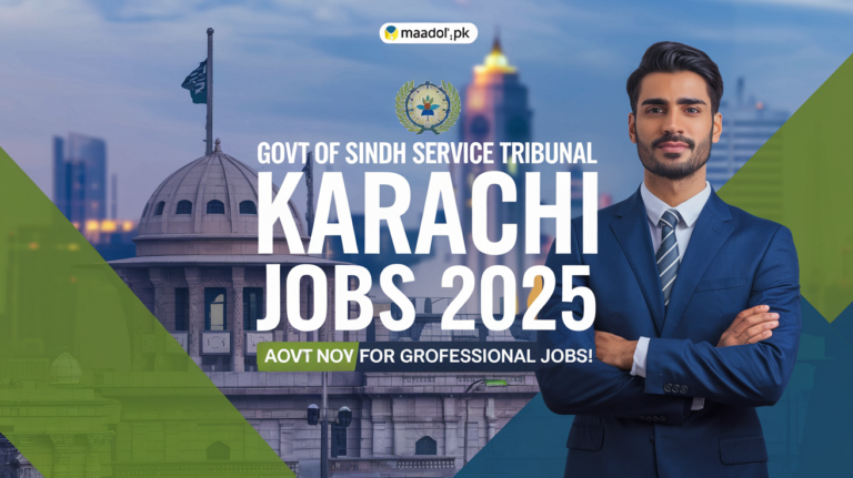 Govt of Sindh Service Tribunal Karachi Jobs 2025 |