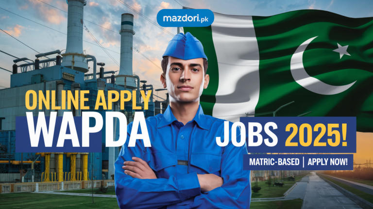 Online Apply Matric Base WAPDA Jobs 2025 Last Date Advertisement