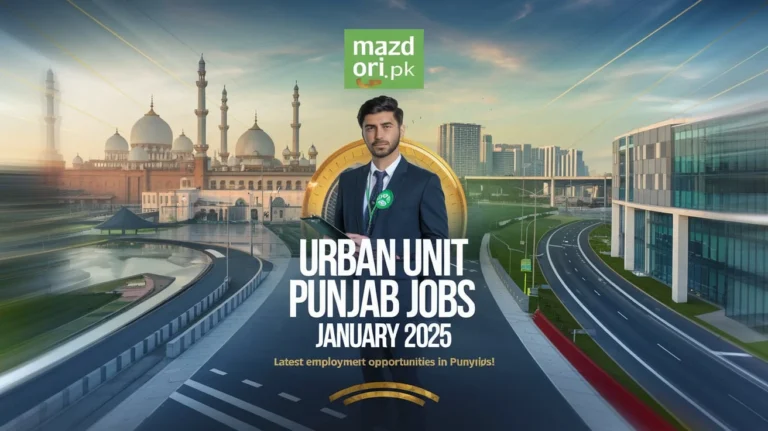 Urban Unit Punjab Jobs January 2025 | Latest Employment Opportunities in Punjab