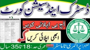 District and Session Court Haripur Jobs 2025 Application Form Download