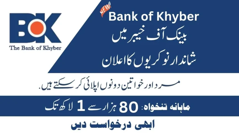 Bank of Khyber BOK Jobs