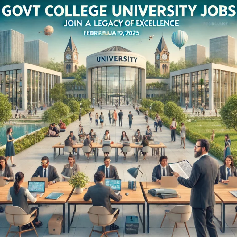 Govt College University Jobs in Hyderabad February 2025