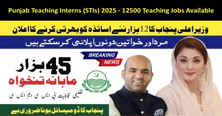 Punjab Teaching Interns (STIs) 2025