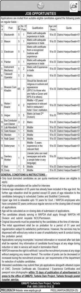 WAPDA Jobs 2025