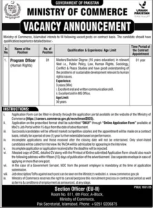 Ministry of Commerce Jobs