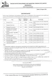 🚂 Railway Estate Development & Marketing Company Jobs 2025: Latest Advertisement & Career Opportunities