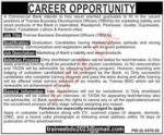 Latest Commercial Bank Trainee Business Development Officer Job In Rawalpindi