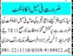 Latest Medicine Company Female Accountant Jobs In Peshawar