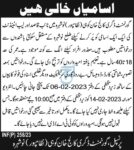 Latest Government Degree College Jobs In Nowshera
