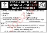 Government Jobs In Fazaia Ruth PFAU Medical College Karachi