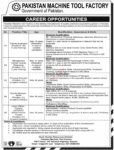 Jobs At Pakistan Machine Tool Factory Private Limited