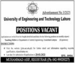 University of Engineering and Technology UET Latest Jobs