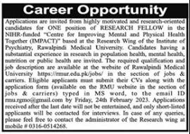 Government Latest Jobs At Rawalpindi Medical University RMU