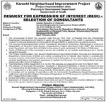 Govt Jobs At Karachi Neighborhood Improvement Project KNIP