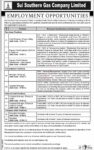 Govt Jobs At Sui Southern Gas Company Limited SSGC Sindh