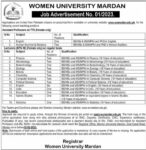 Teaching Jobs At Women University In Mardan KPK Pakistan
