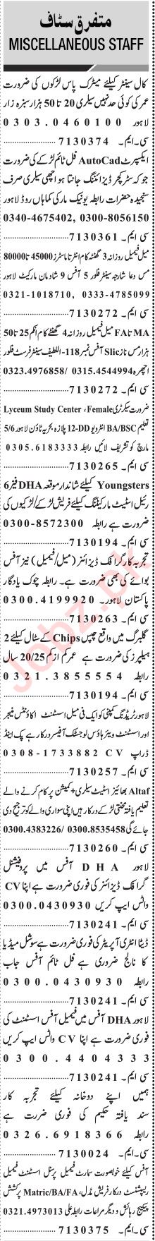 Customer Service Staff Jobs At Private Company In Lahore
