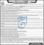 Govt Administration staff Jobs At Women University In Mardan