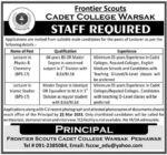 Govt Teaching Jobs At Frontier Scouts Cadet College Warsak
