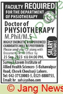 Doctor of Physiotherapy job